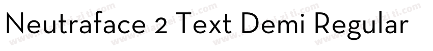 Neutraface 2 Text Demi Regular字体转换